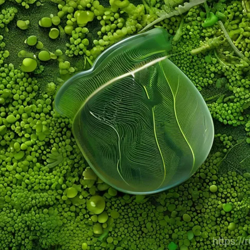 생분해성 플라스틱의 발전 - **Prompt 1: The Biodegradation Cycle**
"A vibrant, stylized illustration depicting the journey o...