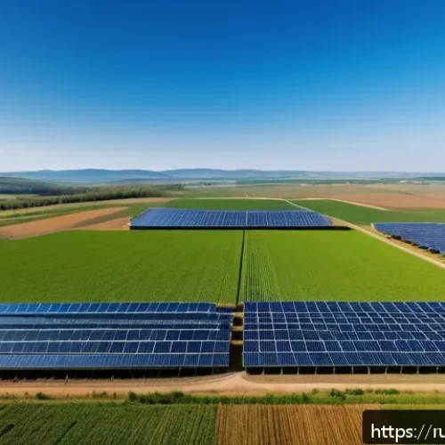 클린 에너지 산업 - A panoramic view of a modern solar power farm in southern Russia&rsquo;s Krasnodar region during a bright ...